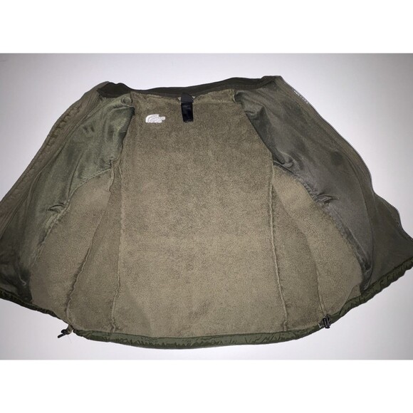 The North Face Women's Green Osito Jacket Size XL Fuzzy Fleece Full Zip - Picture 7 of 9